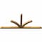 Ekena Millwork Richland Rough Sawn Timber Gable Bracket, Western Red Cedar, 108"W x 49"H x 4"D x 4"F, 11/12 Pitch GBW108X49X0404RIC00RWR - alternate 5